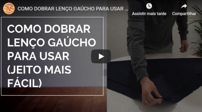 dobrar lenço gaúcho